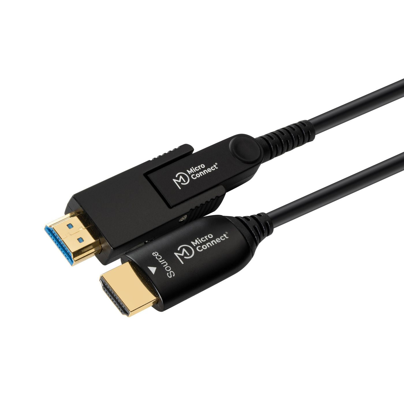 MicroConnect HDM191940V2.0DOP HDMI A-D Cable – 40m 4K Fibre Optic, HDR, ARC