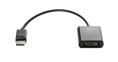 HP FH973AA DisplayPort to DVI-D Adapter – 0.19m Black, Male to Female