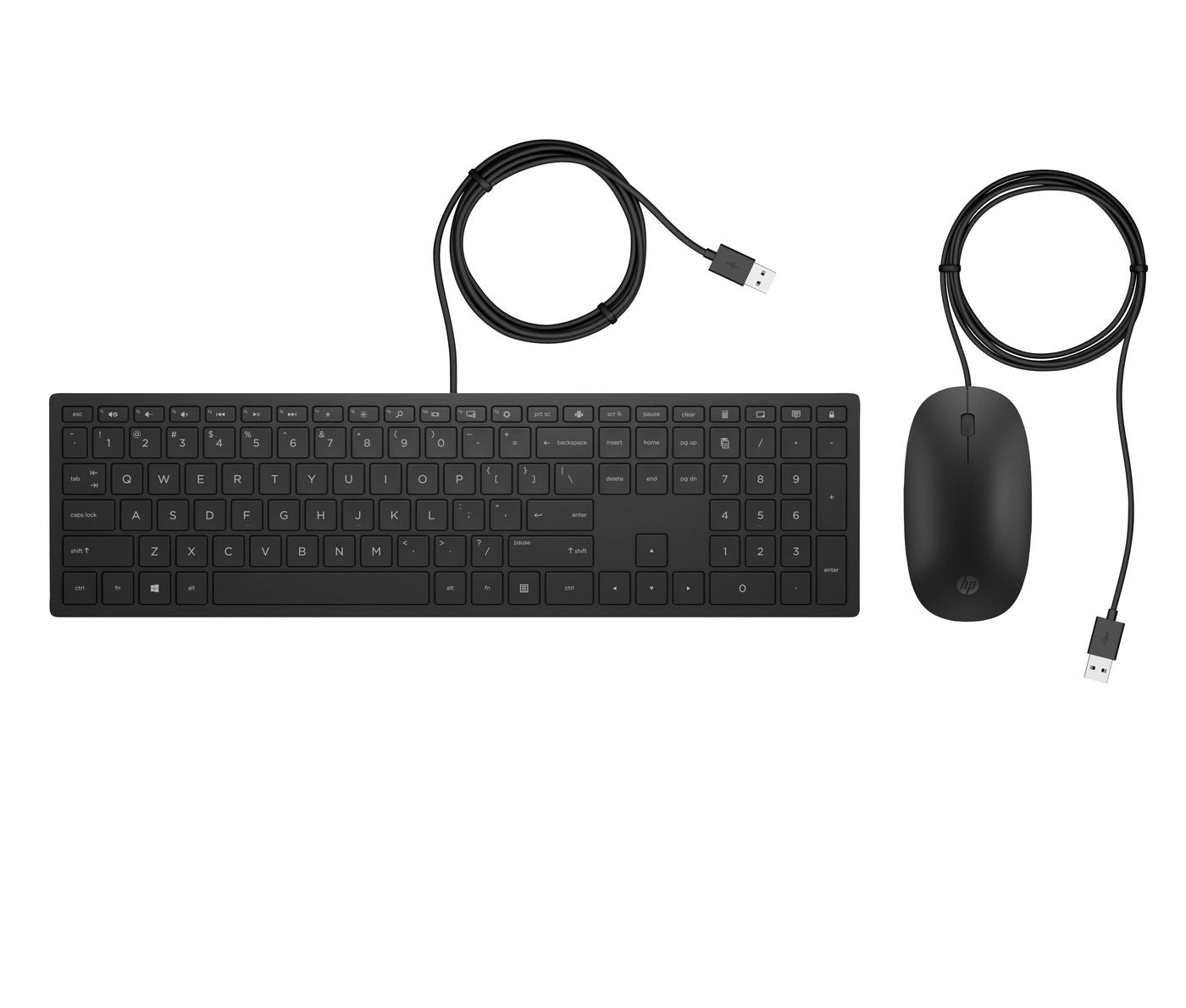HP 4CE97AA#ABU Keyboard – Wired USB Full-Size UK Layout