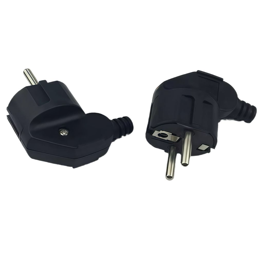 MicroConnect MC-GRUA-B Angled Schuko Power Plug 16A 250V Black