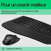 HP 8T6L6AA#ABZ Wireless Keyboard and Mouse Combo – Ergonomic, Dual-Mode