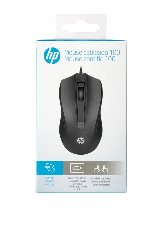 HP 6VY96AA Wireless Mouse – Ergonomic, Optical, Black