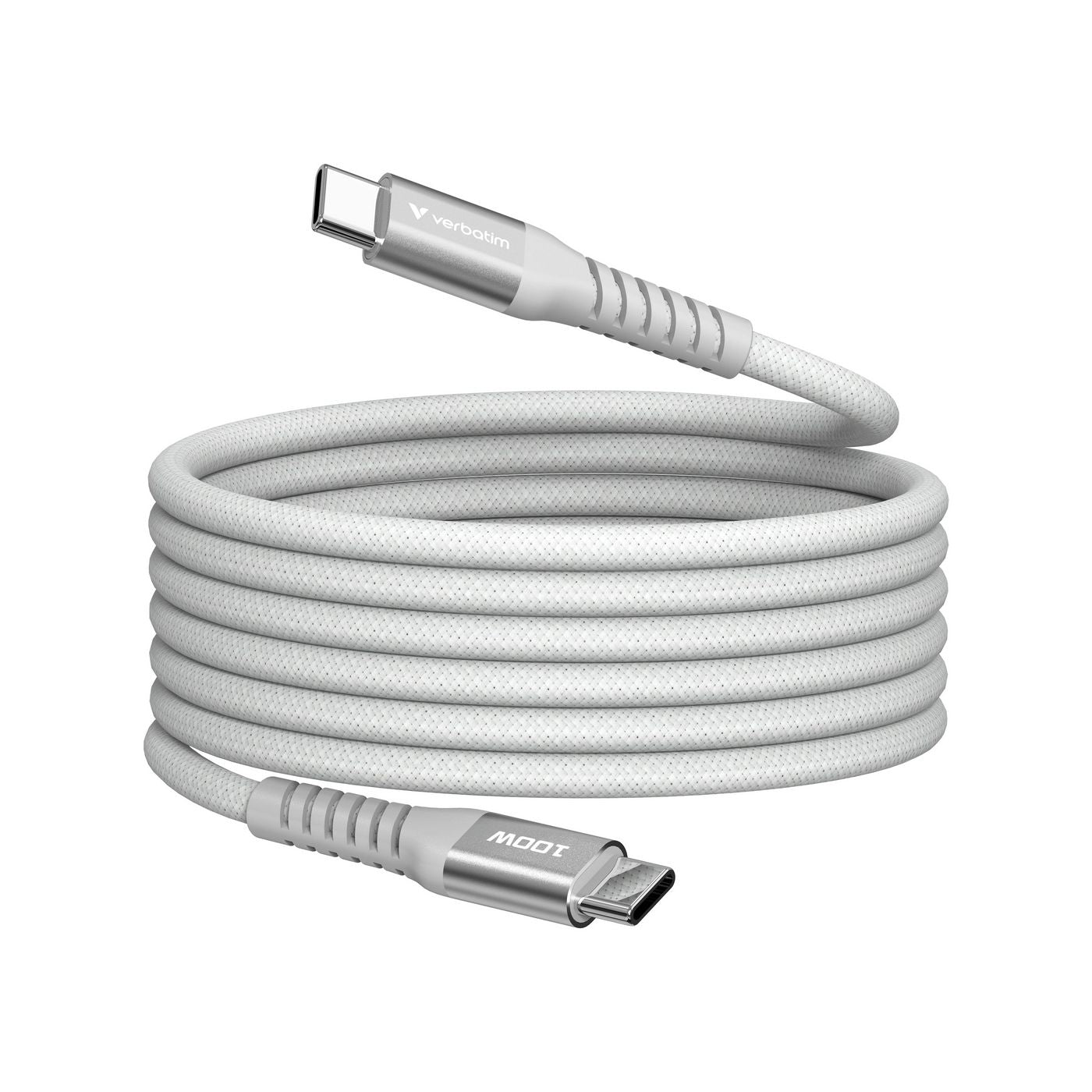 Verbatim 31854 USB-C to USB-C Magnetic Cable – 100W 1.2m Grey