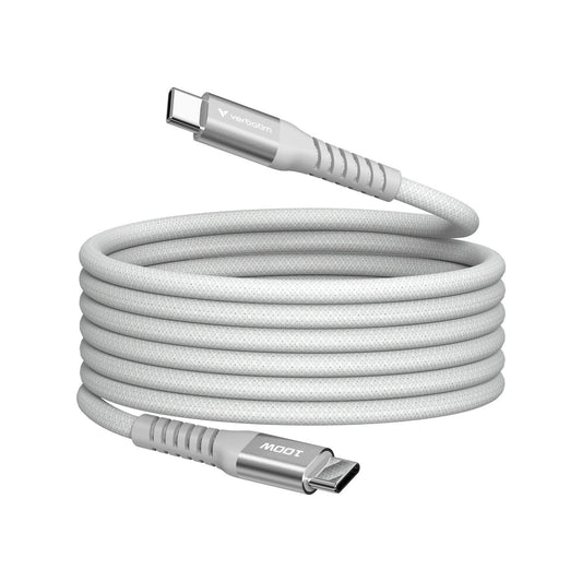 Verbatim 31854 USB-C to USB-C Magnetic Cable – 100W 1.2m Grey