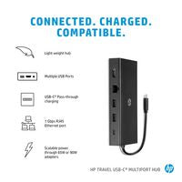 HP 1C1Y5AA Travel USB-C Multi Port Hub – 6-in-1 Adapter, HDMI, VGA, SD