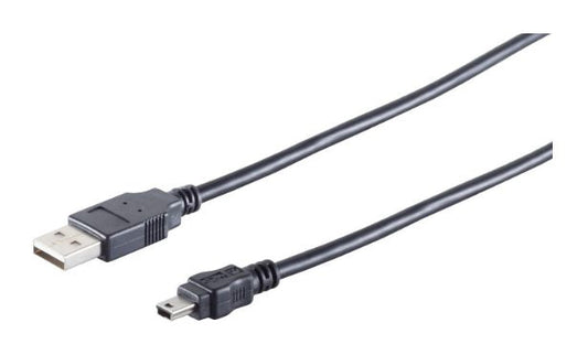 MicroConnect USBAMB82 USB Cable USB 2.0 1.8m Mini-USB B Black