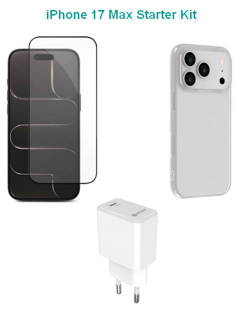 eSTUFF ES-KIT-IPH17PRO Smart Device Chargers – Charger, Cover & Glass Kit