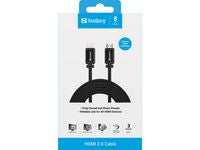 Sandberg 508-99 HDMI 2.0 Cable – 3m Black High-Speed 19M-19M