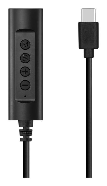 Sandberg 136-73 Headset USB-C Controller – 1.5m Adapter Cable, Black