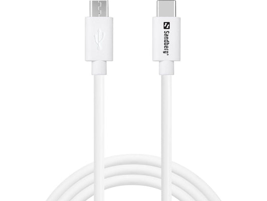 Sandberg 136-74 USB-C to Micro-USB Charge Cable – 1m White