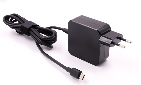 CoreParts MBXUSBC-AC0005 USB-C Power Adapter 45W – EU Plug, 5V–20V, Black, CE Certified