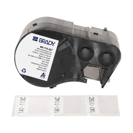 Brady M5-115-427 Self Adhesive Labels – Flexible, Durable Label Roll
