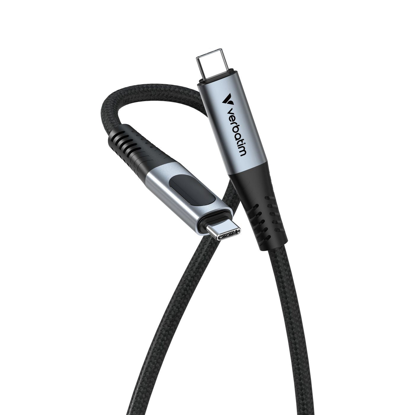 Verbatim 31849 USB-C to USB-C Cable – 240W 40Gbps USB4 LED Display 1.2m