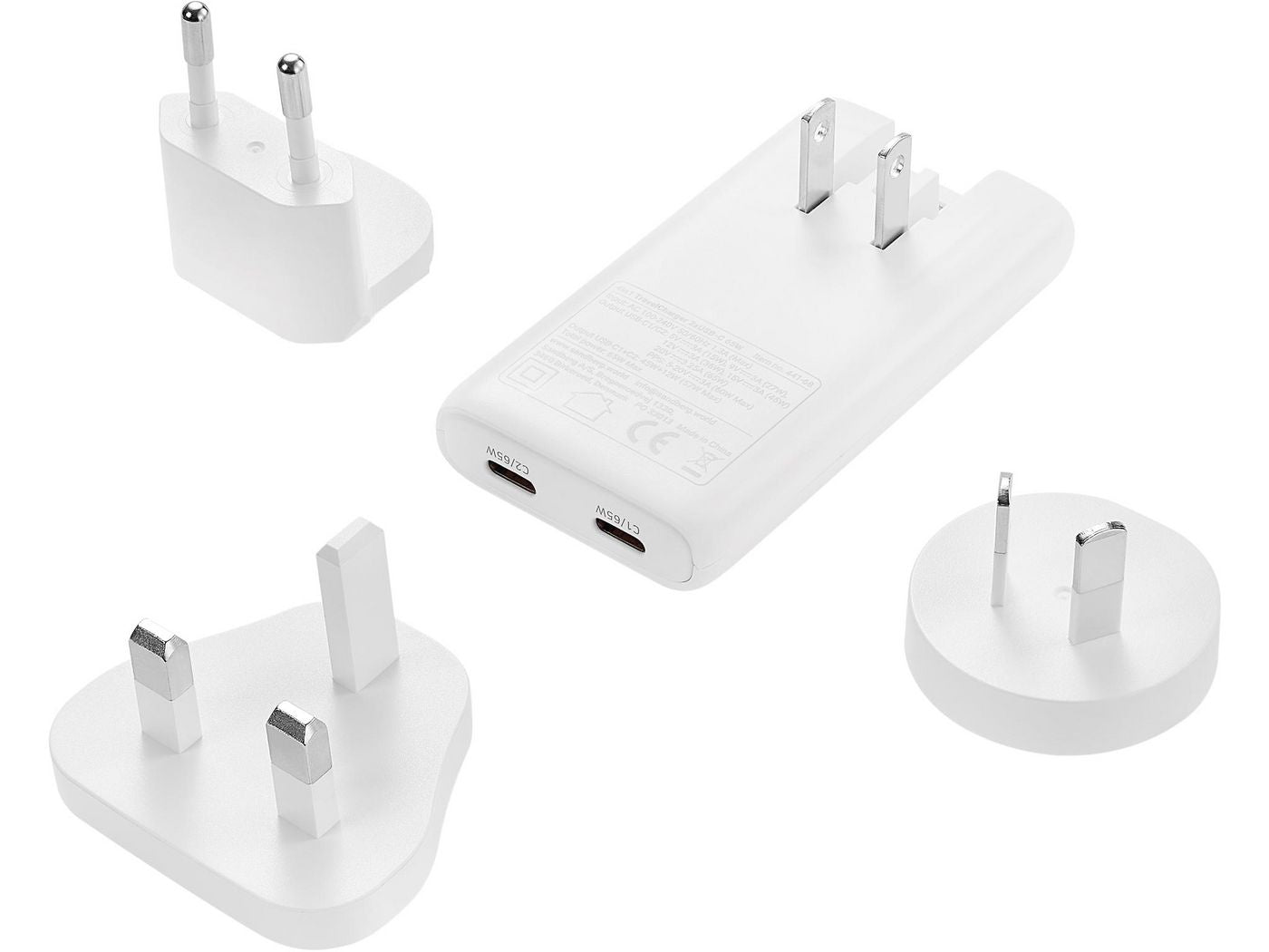 Sandberg 441-68 4in1 TravelCharger 2xUSB-C 65W GaN Fast Charger – White