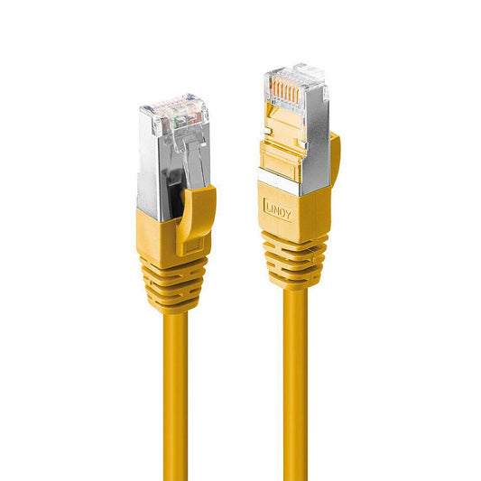 Lindy 45986 Cat6 S/FTP Network Cable – 10m Yellow RJ-45 Gold Plated LSZH Jacket