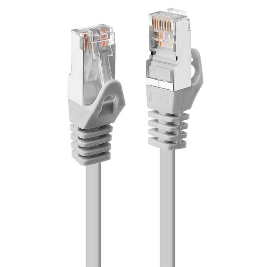 Lindy 48343 2m Cat5e F/UTP Network Cable – Grey RJ-45 Patch Lead with Gold-Plated Connectors