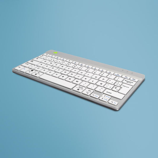 R-Go Tools RGOCOESWLWH Keyboard – Ergonomic Wireless, White