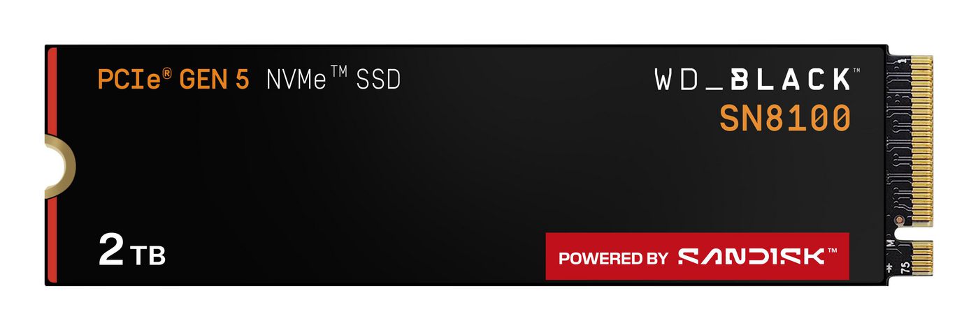 Western Digital WDS200T1X0M SN8100 NVMe SSD 2TB M.2 PCIe Gen5