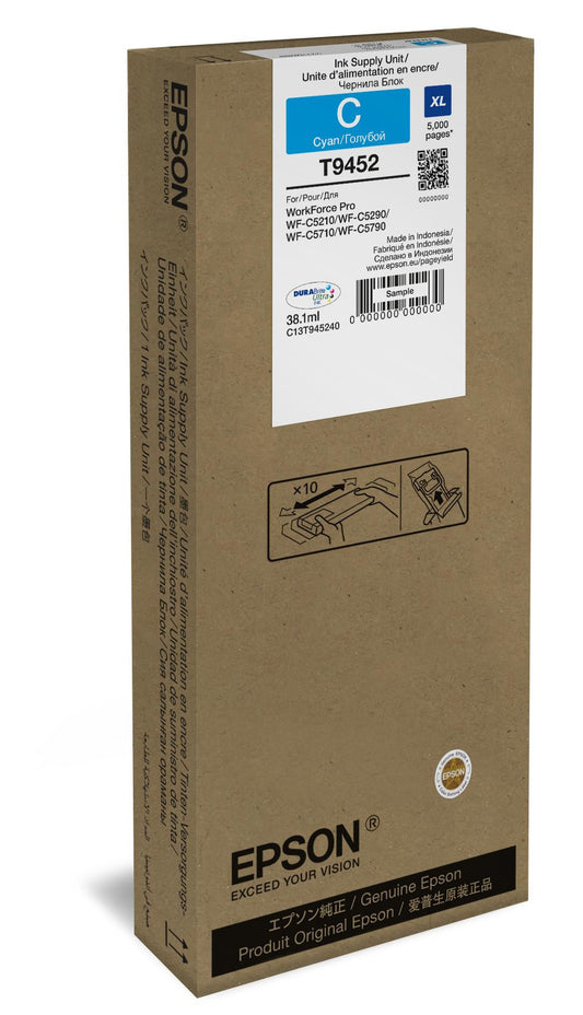 Epson C13T945240 High Yield Cyan Ink Cartridge – Genuine Replacement