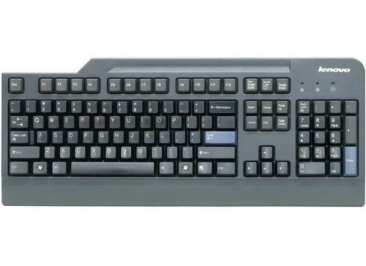 Lenovo 41A5328 Keyboard – Wired USB, UK Layout, Durable Office Keyboard