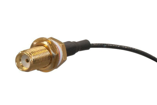 MikroTik ACSMAUFL Coaxial Cable – SMA Female Pigtail, Gold Plated, Black
