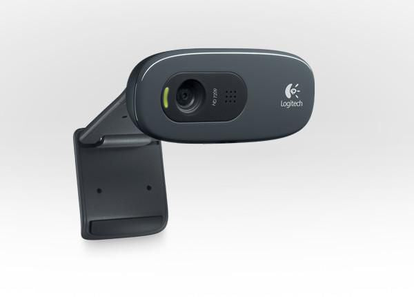 Logitech 960-000963 HD Webcam C270 – 720p Video Calling, Built-in Mic, Black