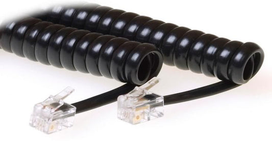 MicroConnect MPK10400 Telephone Cable – RJ10 to RJ10 4m Black Male/Male