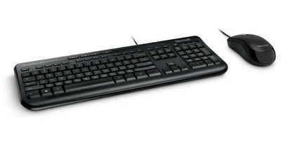 Microsoft APB-00008 Wired Desktop 600 Keyboard & Mouse Set – USB, Black