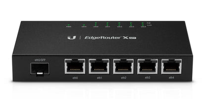 Ubiquiti ER-X-SFP Wired Router – Gigabit, PoE, SFP Port, Black