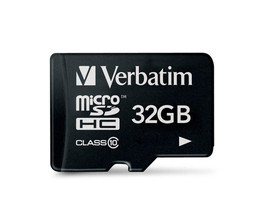 Verbatim 44013 MicroSDHC Memory Card 32GB – Class 10 Black
