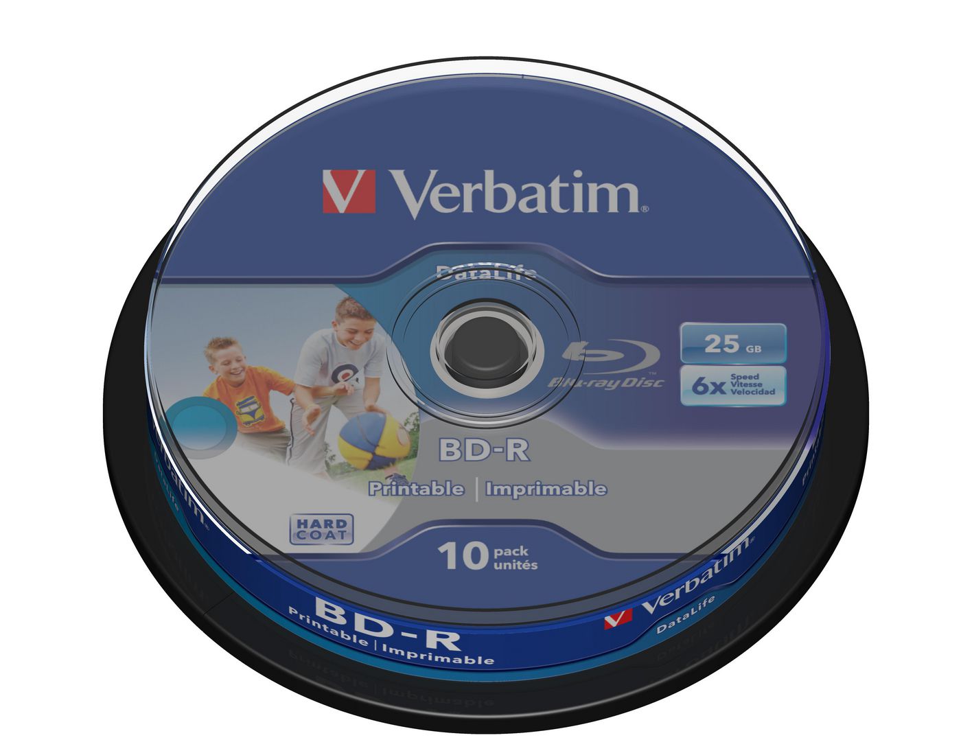 Verbatim 43804 BD-R 25GB 6x Blu-ray Discs – 10 Pack Spindle Printable