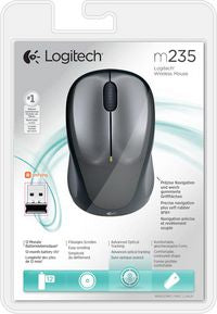 Logitech 910-002201 Wireless Mouse – Optical Sensor, Ergonomic Design