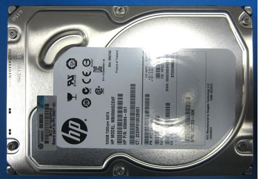 Hewlett Packard Enterprise 659571-001 500GB 3.5" SATA 7200RPM Internal Hard Drive