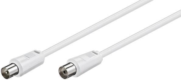 MicroConnect COAX050W Coaxial Cable 5m White Male to Female 75 Ohm