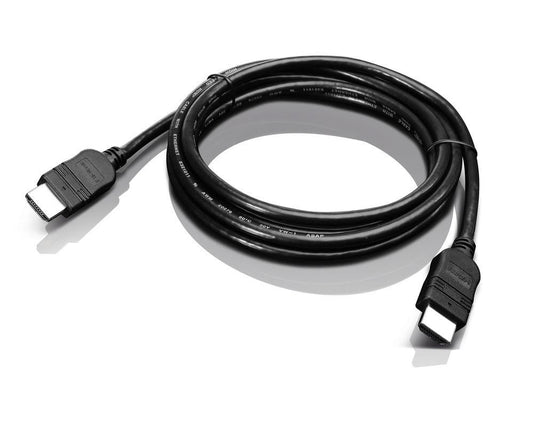 Lenovo 2m HDMI Cable – Type A Male to Male, 10.2 Gbit/s, Black