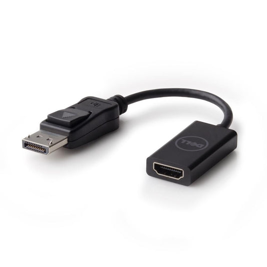 Dell PGFHY DisplayPort to HDMI 2.0 Adapter – 4K Ultra HD 3840x2160 @ 60Hz, 0.2m, Black
