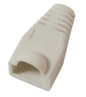 MicroConnect KON503W RJ45 Strain Relief Boot – White, 50 Pack Durable Cable Protection