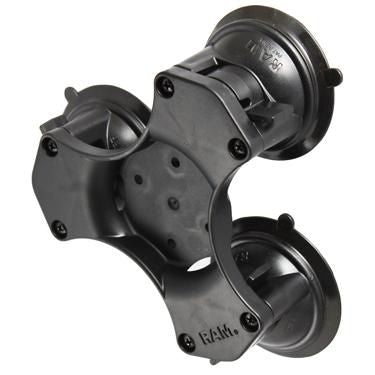 RAM Mounts RAP-365-224-1BU Triple Suction Cup Base with AMPS Hole Pattern