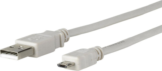 MicroConnect USBABMICRO3G USB Cable USB 2.0 3m USB A to Micro-USB B Grey