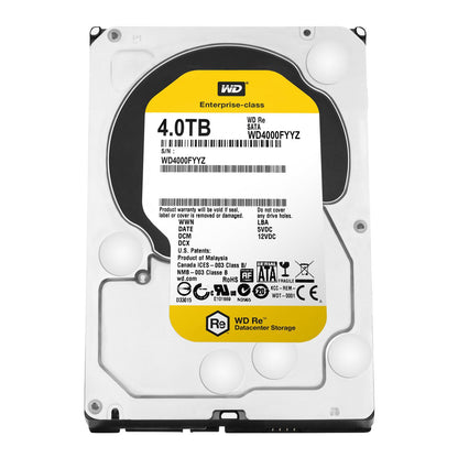Western Digital WD4000FYYZ-RFB 4TB 3.5" Internal Hard Drive – 7200rpm SATA III