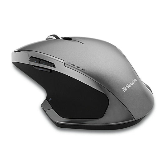 Verbatim 49041 8-Button Wireless Mouse – Blue LED, Ergonomic, 2.4GHz