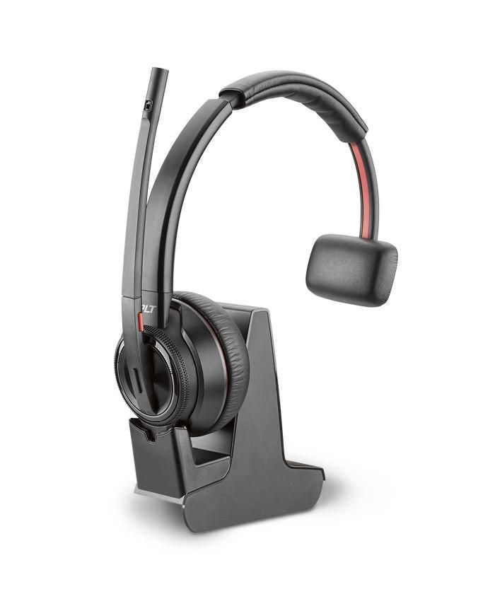 Poly 211423-03 Headset & Charging Cradle – Wireless, Black, 13h Battery