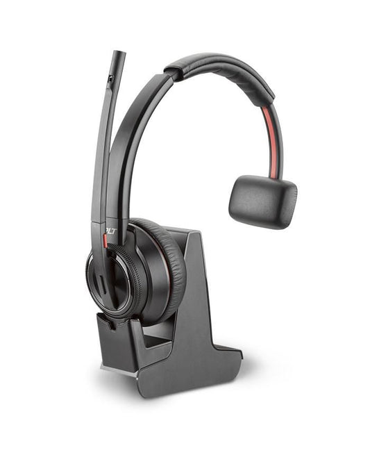 Poly 211423-03 Headset & Charging Cradle – Wireless, Black, 13h Battery