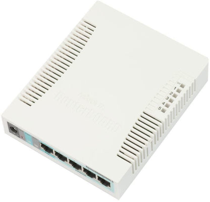 MikroTik RB260GS Network Switch – 5-Port Gigabit, SFP, PoE, SwOS