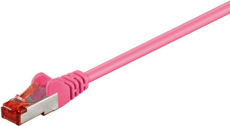 Microconnect Cat6 S/FTP Network Cable, 5m Pink – LSZH, RJ-45, 10Gbps