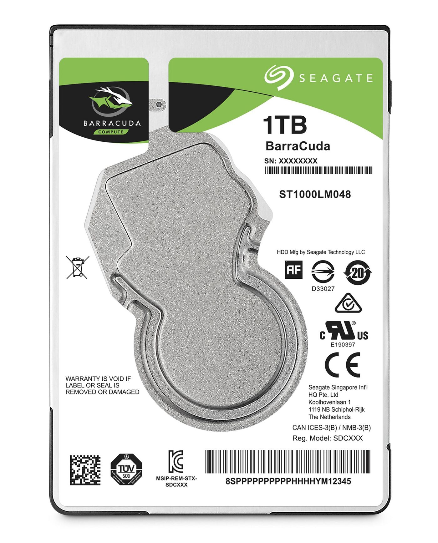 Seagate ST1000LM048 1TB 2.5" Internal Hard Drive – 5400RPM, 128MB Cache, SATA III