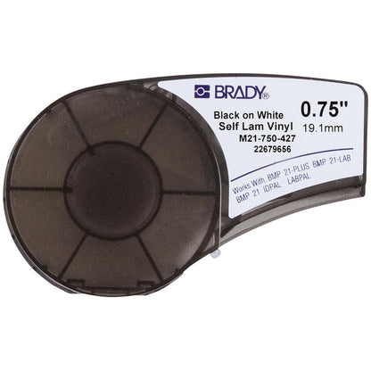Brady M21-750-427 Self-Laminating Vinyl Printer Labels 19.05mm x 4.30m