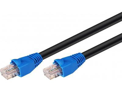 Microconnect Cat6 U/UTP Outdoor Network Cable 60m – Black, RJ-45, High-Speed