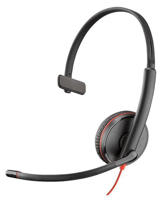 Poly 209750-22 Monaural USB-C Headset – Wired, Boom Mic, 118dB