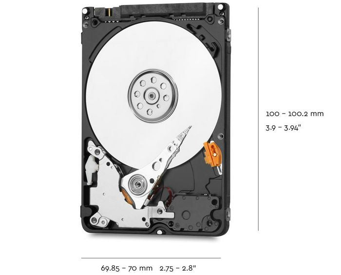 Western Digital WD20SPZX 2TB 2.5" HDD – SATA 3 128MB 5400RPM